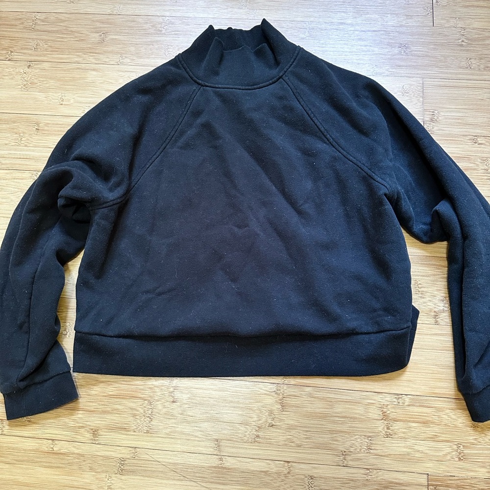 A New Day Charcoal Mock Neck Top